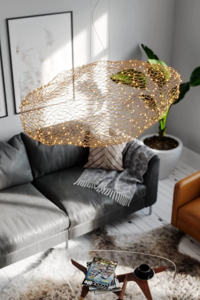 Hanging lamp Hayden gold 50cm By Rydéns 7391741012609