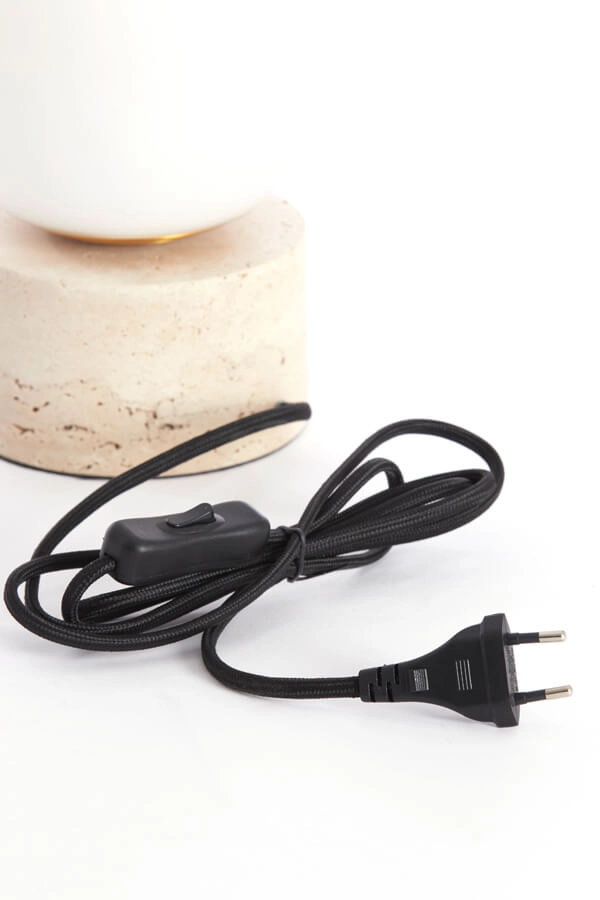 White table lamp Rylano 47cm Light & Living 8717807744915