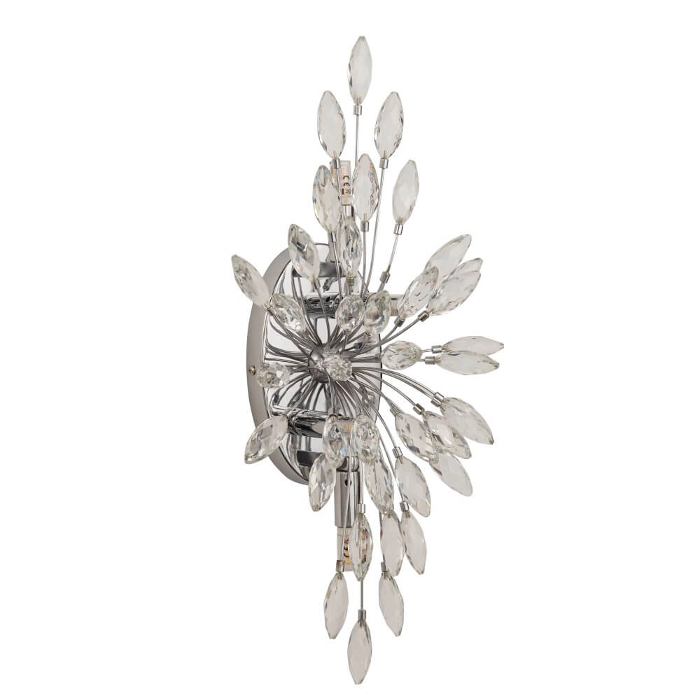 Classic wall lamp Peacock chromium