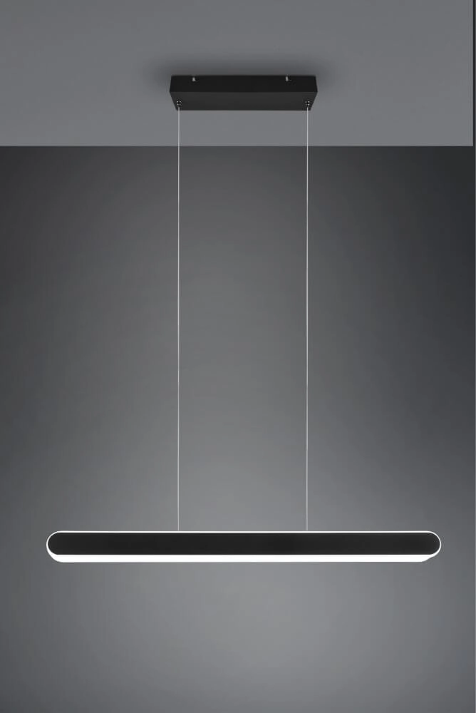 Hanging lamp Helios 130cm black Trio 4017807577839