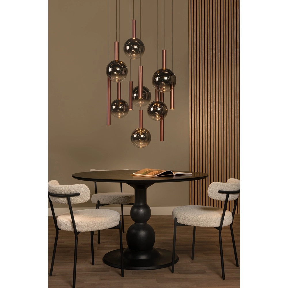 Design vide pendant lamp Jasmine copper 12-lights Premium by Lucide 5411212741271