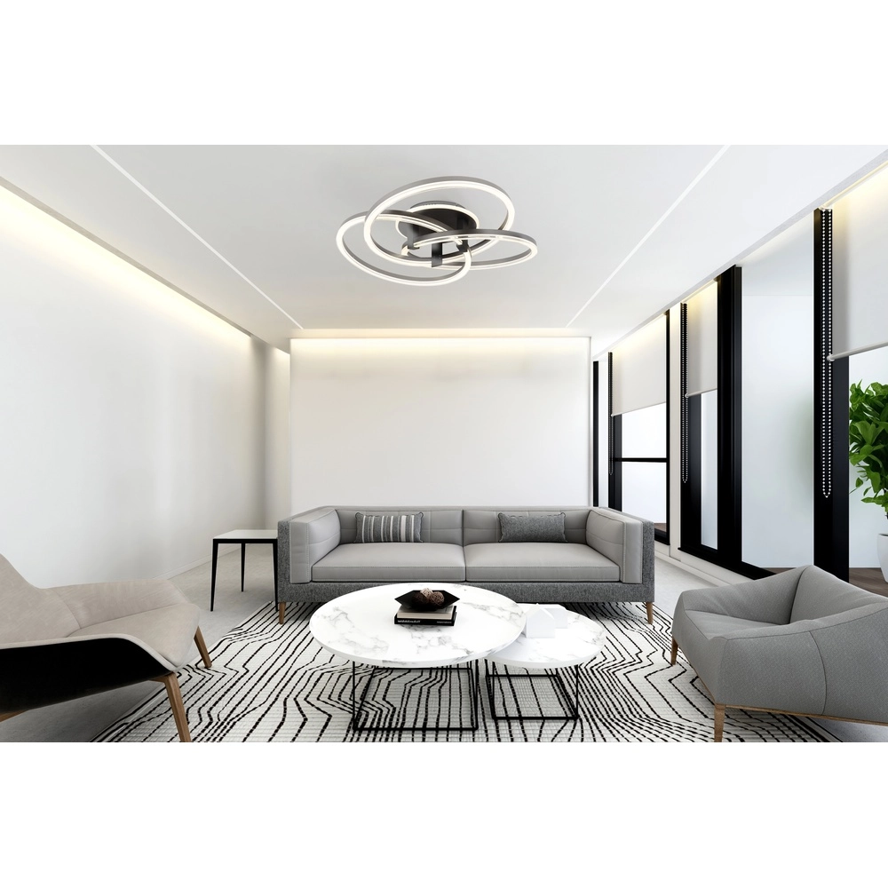Design ceiling lamp Tris anthracite Globo 9007371510405