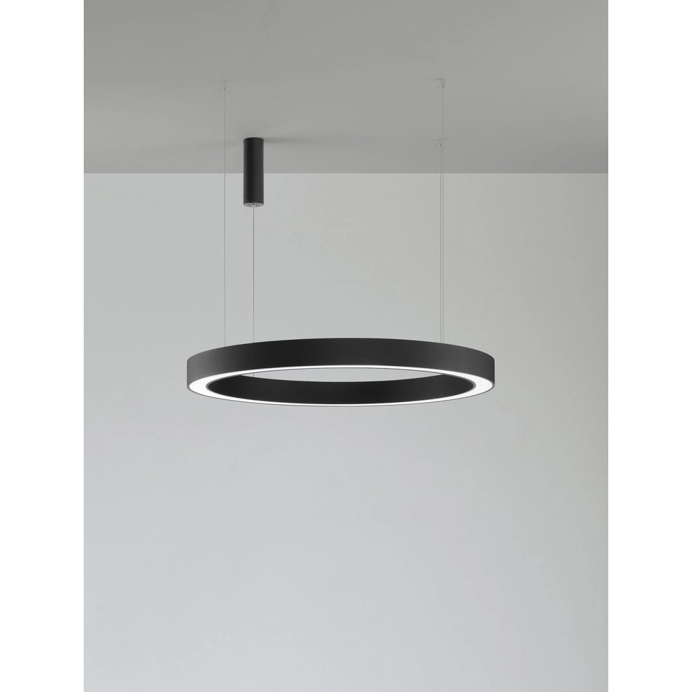 Pendant lamp Morbido black Ø 100cm