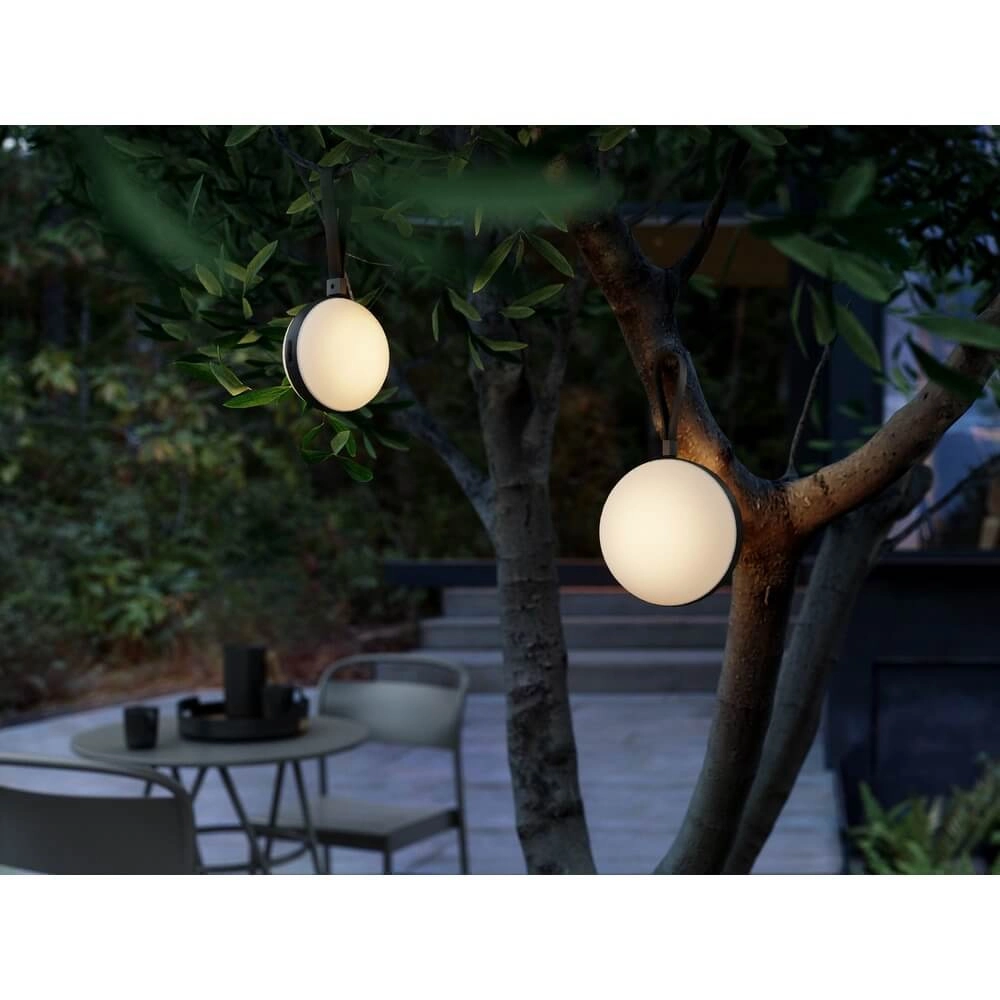 Sleek table lamp Bring To-Go black Ø 16cm Nordlux 5704924010552