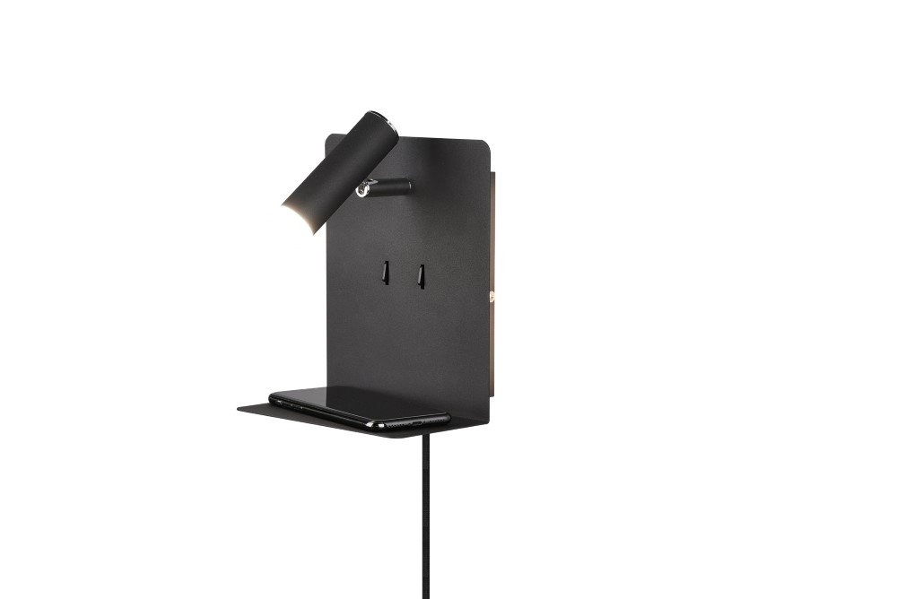 Wall lamp Element with matt black shelf