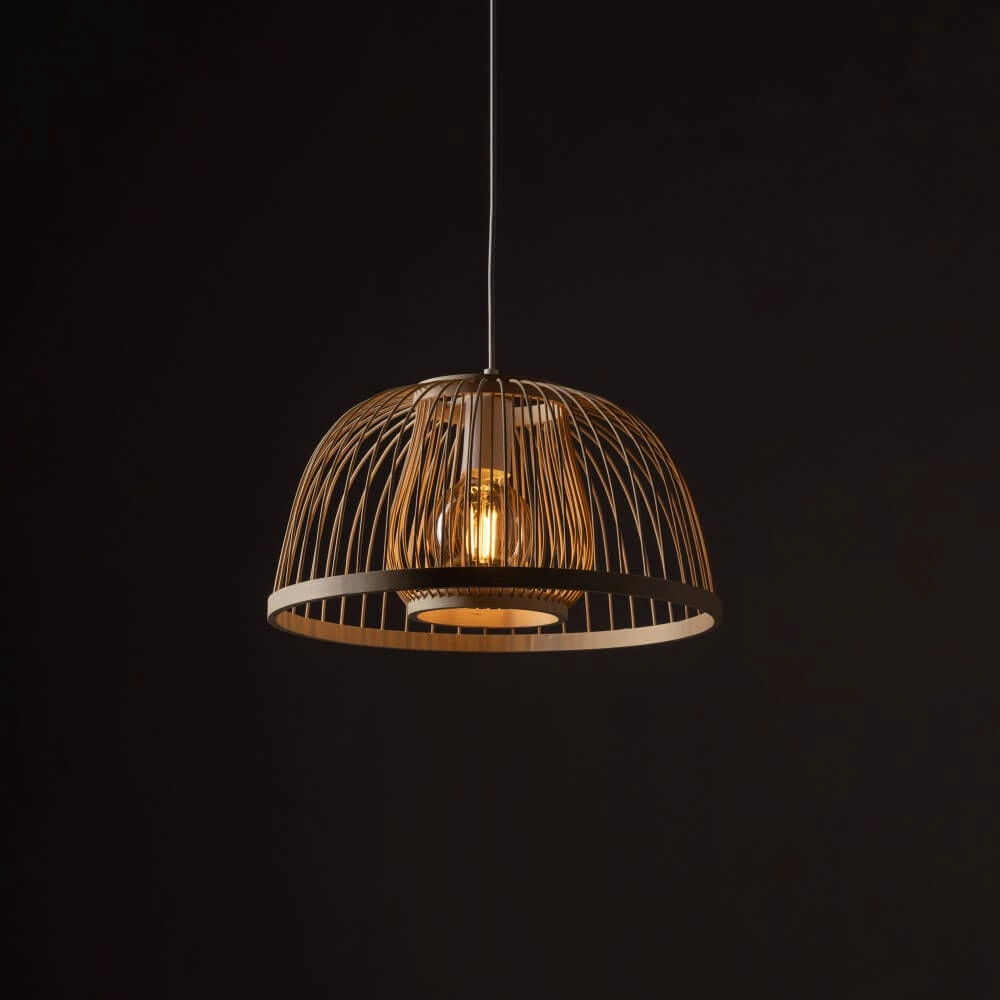 Natural pendant lamp Krabi rattan Ø 40cm Lyora 5903139111584