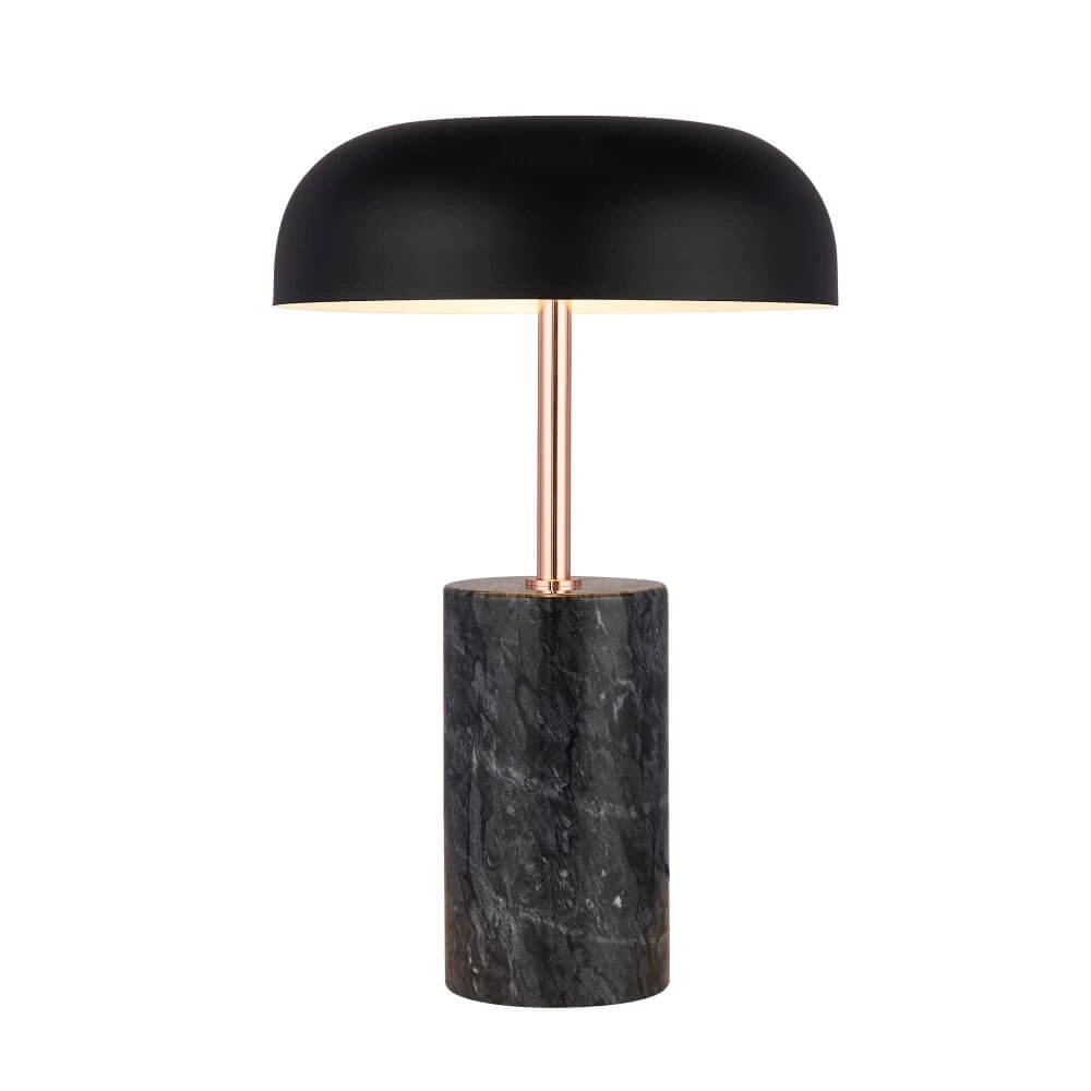 Table lamp Tablu marble with black shade