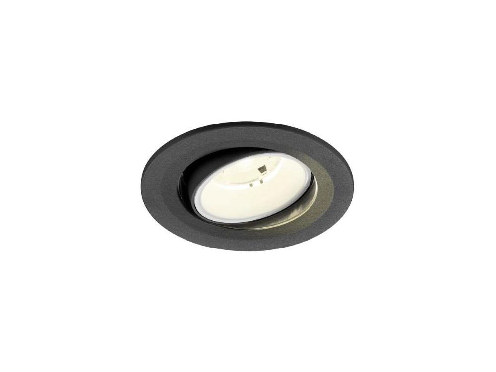 Recessed spotlight Numinos Move S black/white 4000K - 20deg SLV 4024163312301