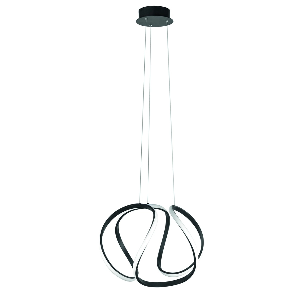 Pendant lamp Kyra design black Ø 53cm