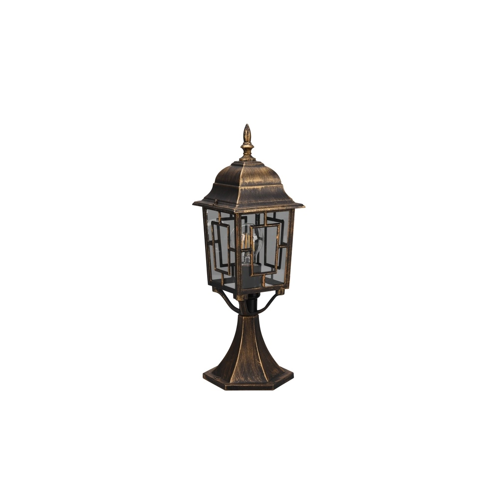 Pedestal lamp Volturno antique brown Trio 4017807543599