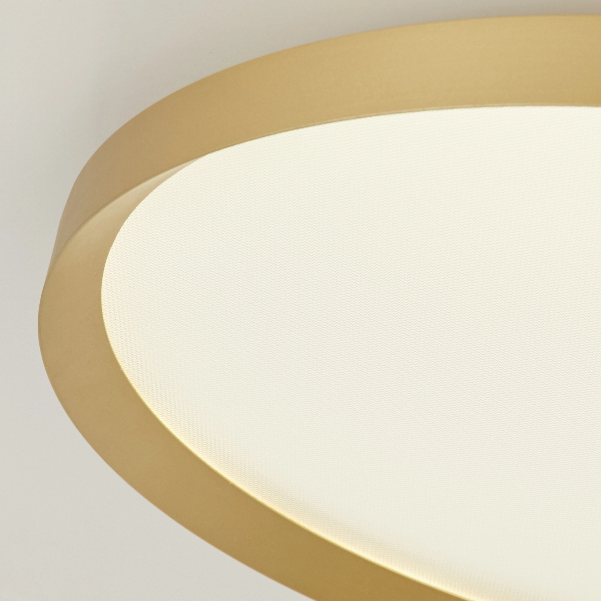Sleek ceiling light Prisma gold Ø 45cm Lyora 5053423315270
