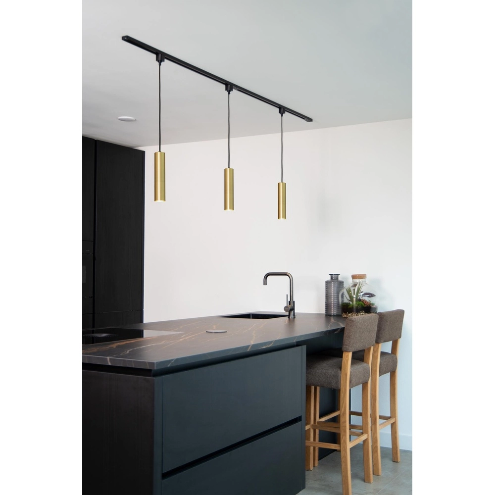 Rail pendant light Track Floris 1-phase gold Lucide 5411212093363