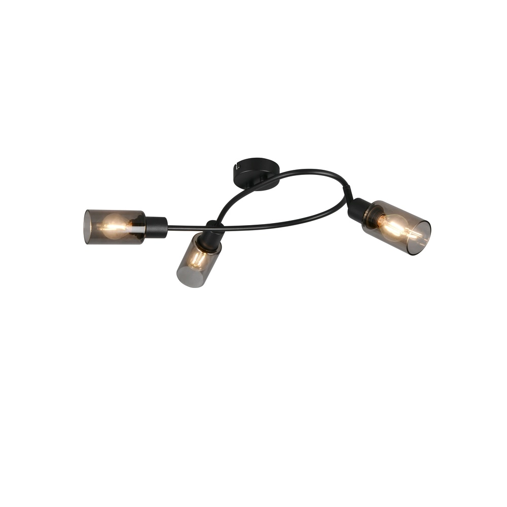 Design ceiling lamp Mars 3-light black Trio 4017807670493