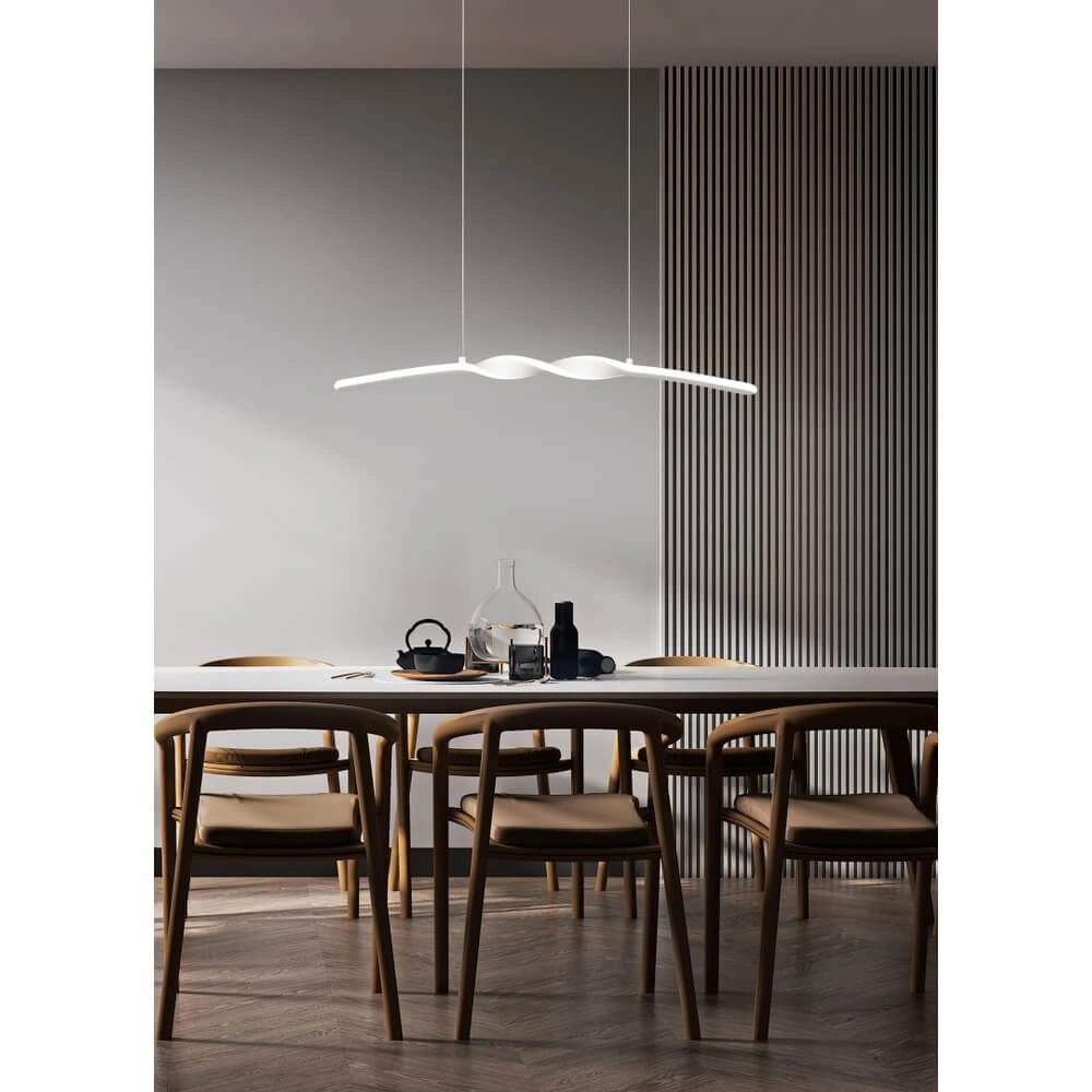 Design pendant lamp Ginko white Trio 4017807642438