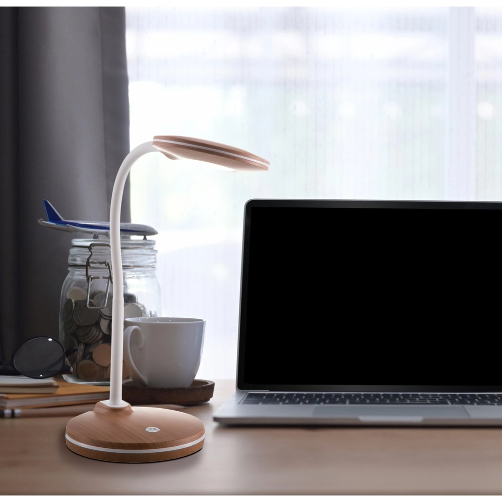 Led desk lamp Carmen Wood look Globo 4048194062141