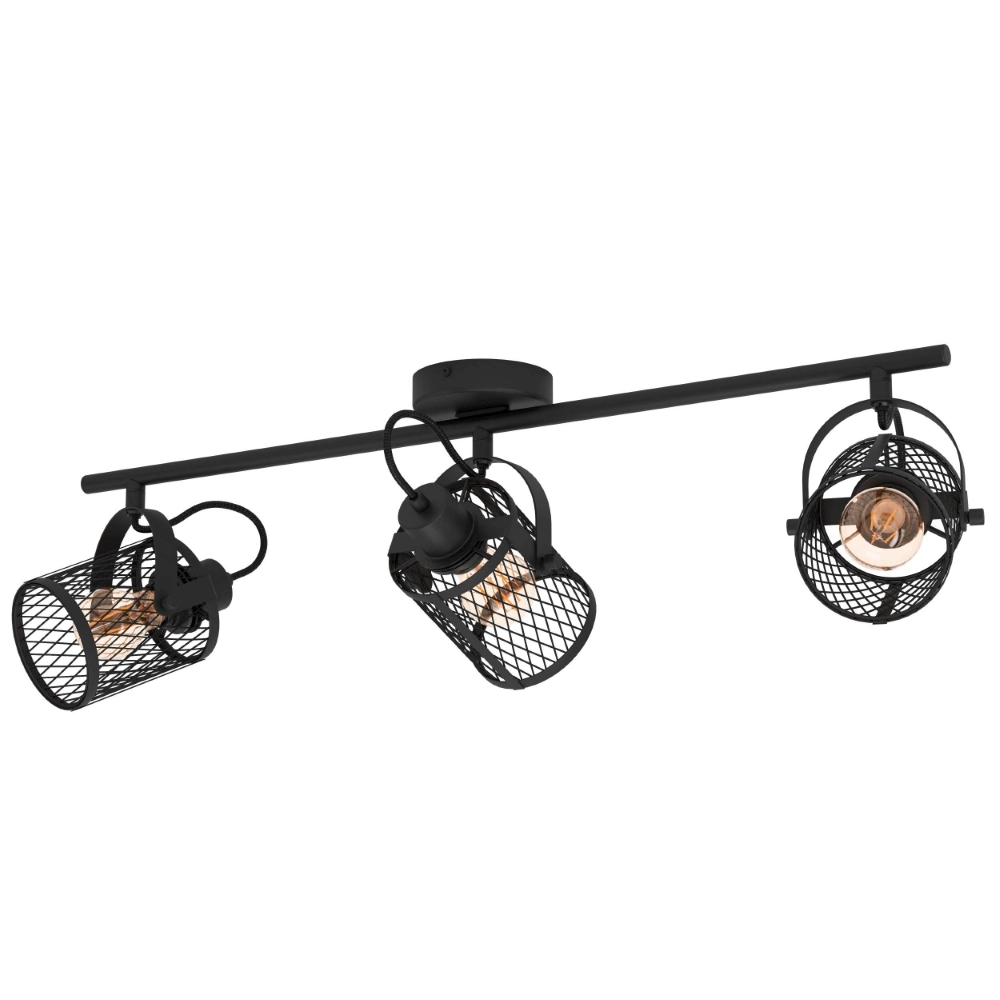 Ceiling lamp Dellow 1 black 3-lights Eglo 9002759312459
