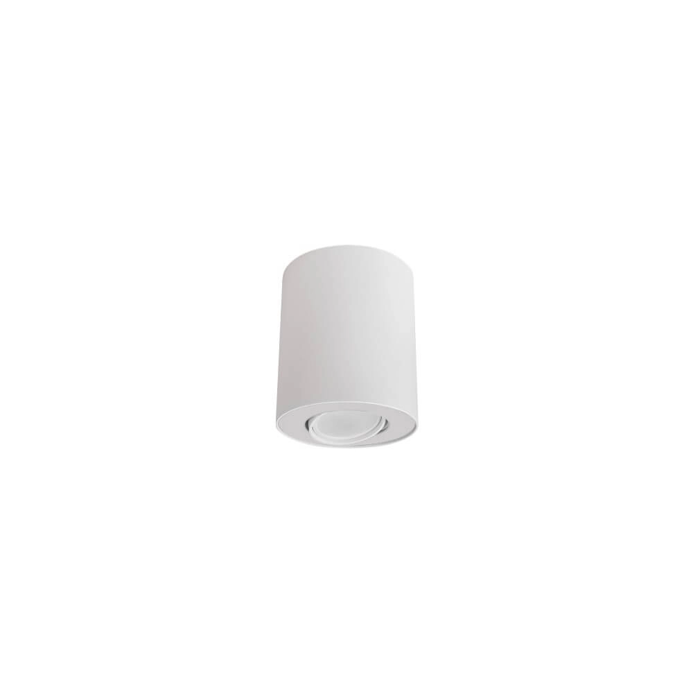 White surface-mounted spotlight Set orientable