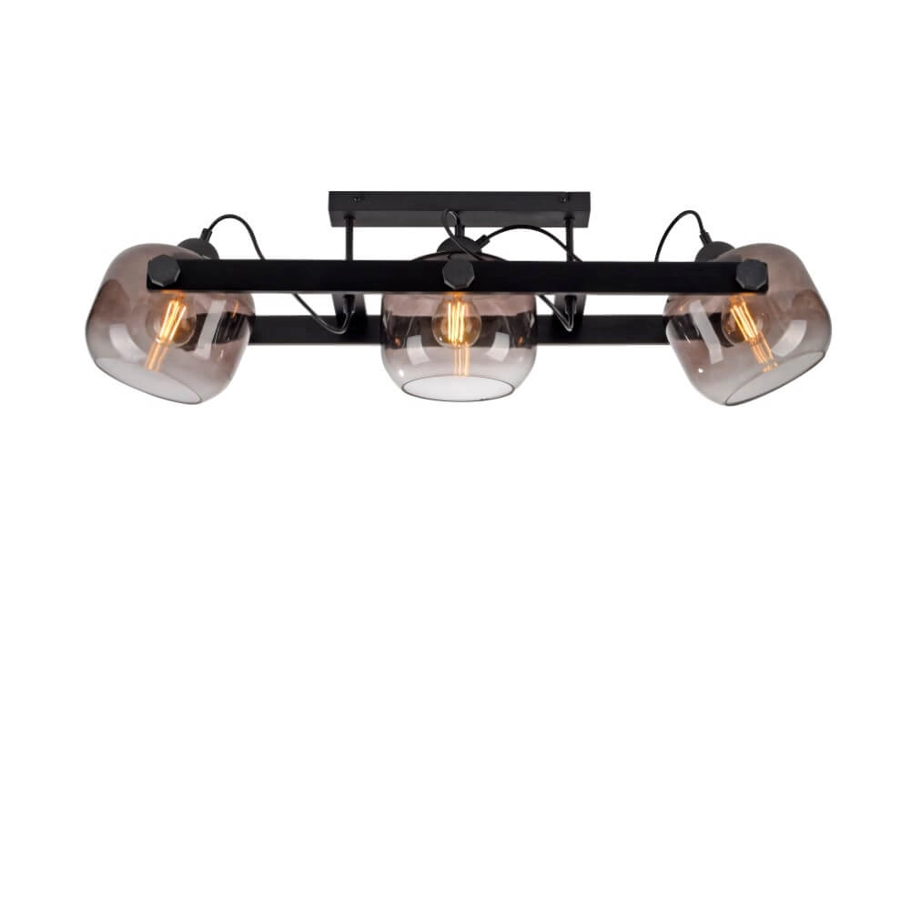 Ceiling lamp Cup 2.0 3-light smoke glass Just Light 4043689004743