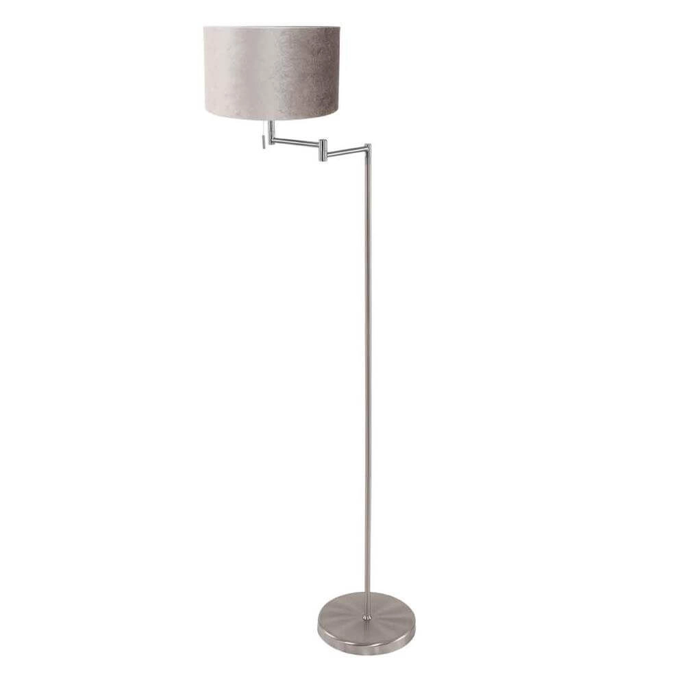 Floor lamp Bella metal with silver shade Steinhauer 8712746174502