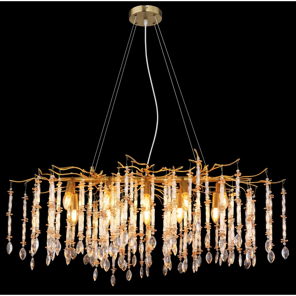 Pendant lamp Gloria 100cm gold Globo 9007371578993