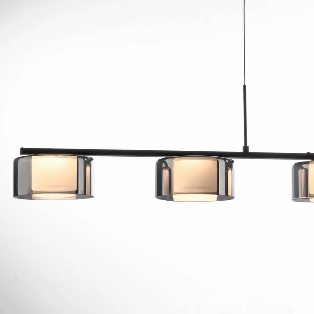 5-light pendant lamp Rika black Paul Neuhaus 4012248383100