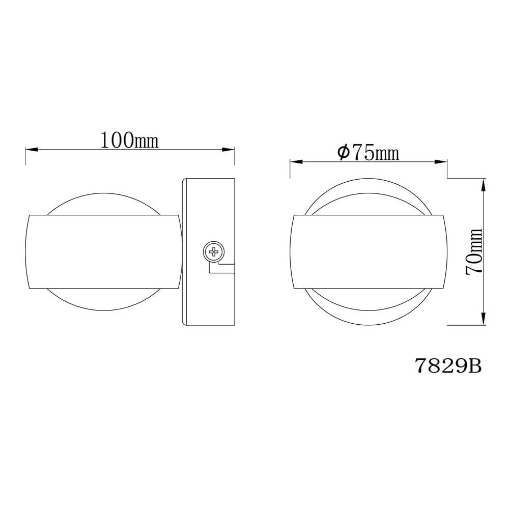Nickel wall lamp Randi design Globo 9007371349623