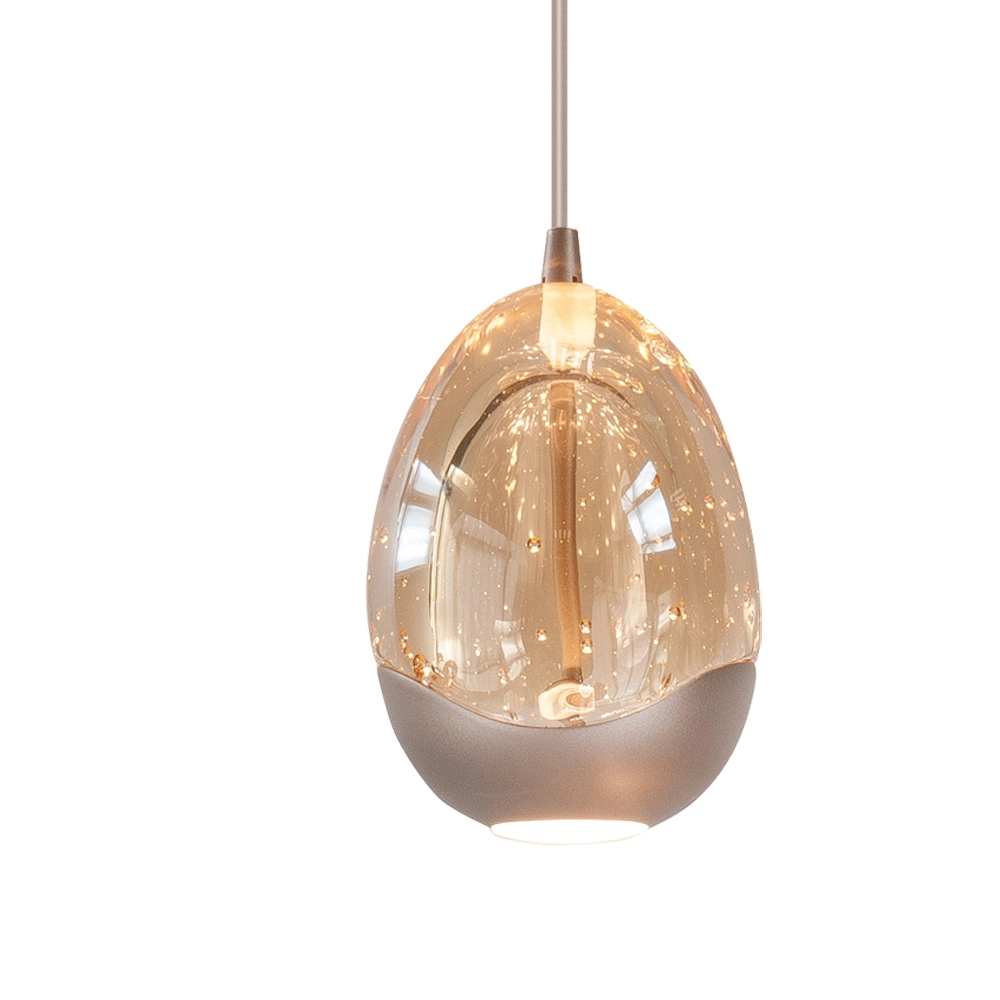 Dining room pendant lamp Champagne Egg 5-light Highlight 8718379052392