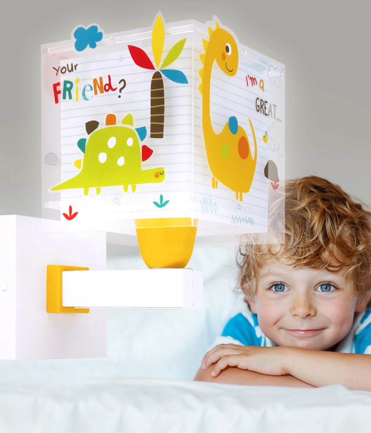 Wall lamp Dinos yellow Dalber 8420406734590