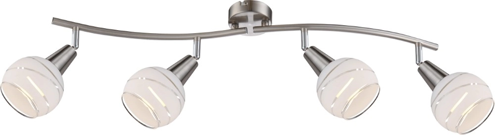 Ceiling lamp Elliott 4-light nickel