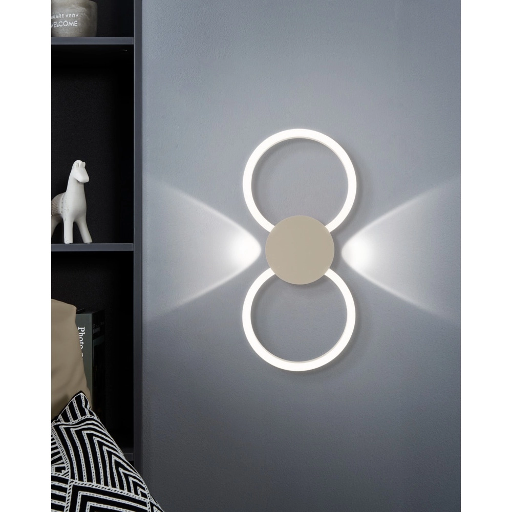 Design wall lamp Venticello 1 sand brown Eglo 9008606357475