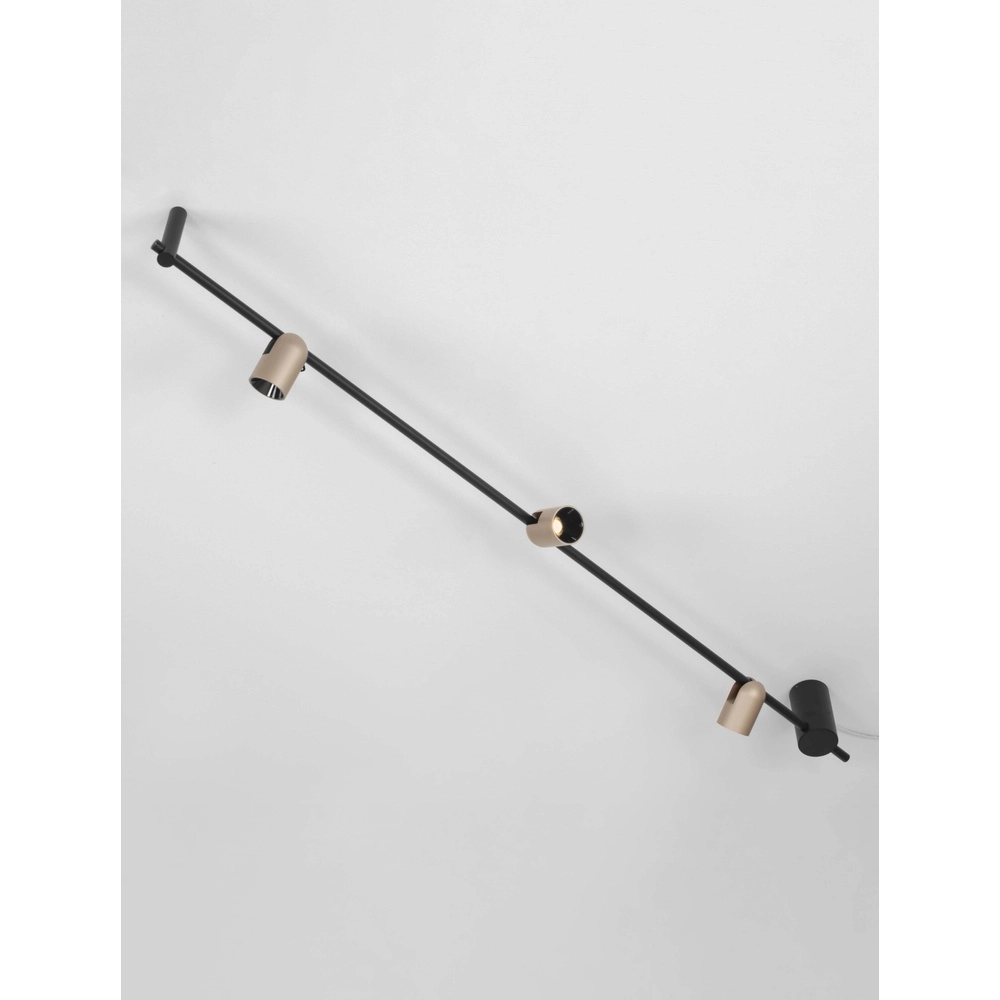 Ceiling lamp Sirmos black with mocha brown Lyora 5212017461896