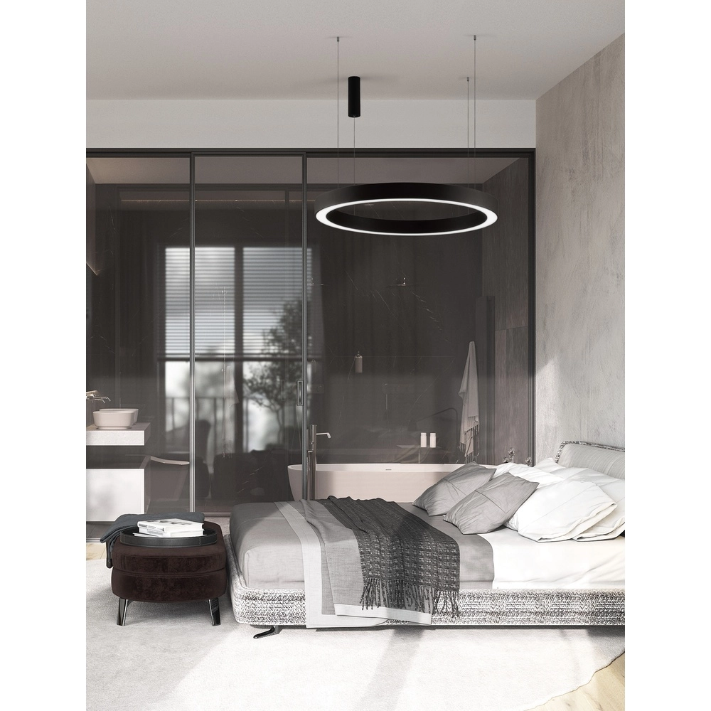 Pendant lamp Morbido black Ø 100cm Lyora 5212017438706