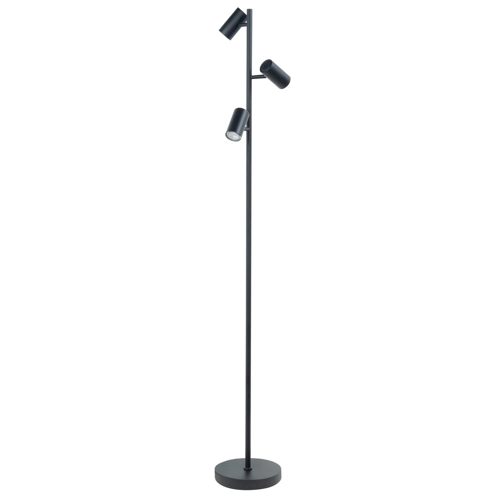 Floor lamp Burgos 3-light black