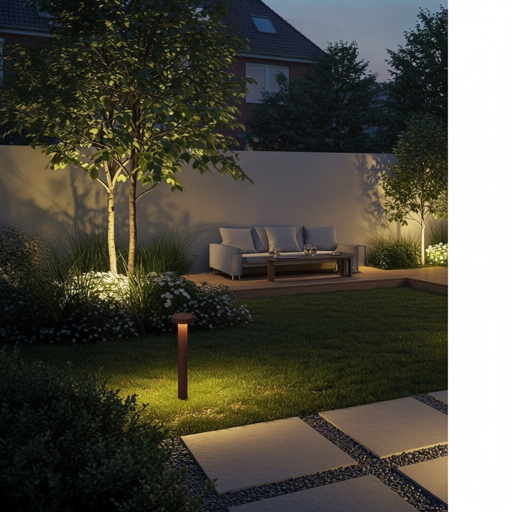 Design garden lamp Balic 50cm rust brown