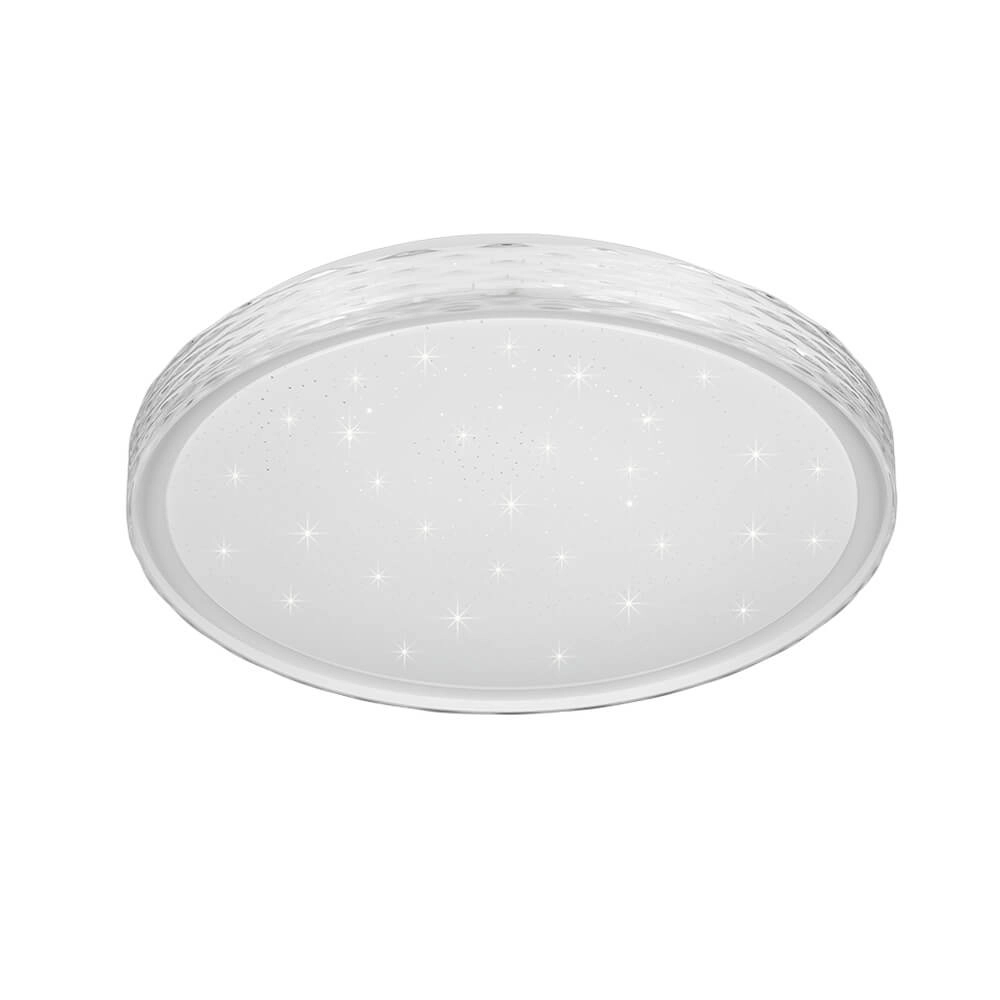 Ceiling light Varda with star effect white Ø 39cm Trio 4017807640601