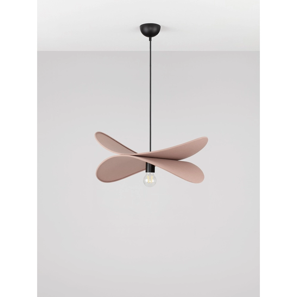 Modern pendant lamp Luve black with mocha brown Lyora 5212017493712