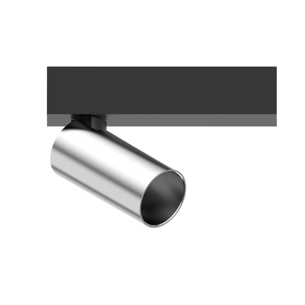 1-light surface-mounted spotlight Tevo Mini black with chrome