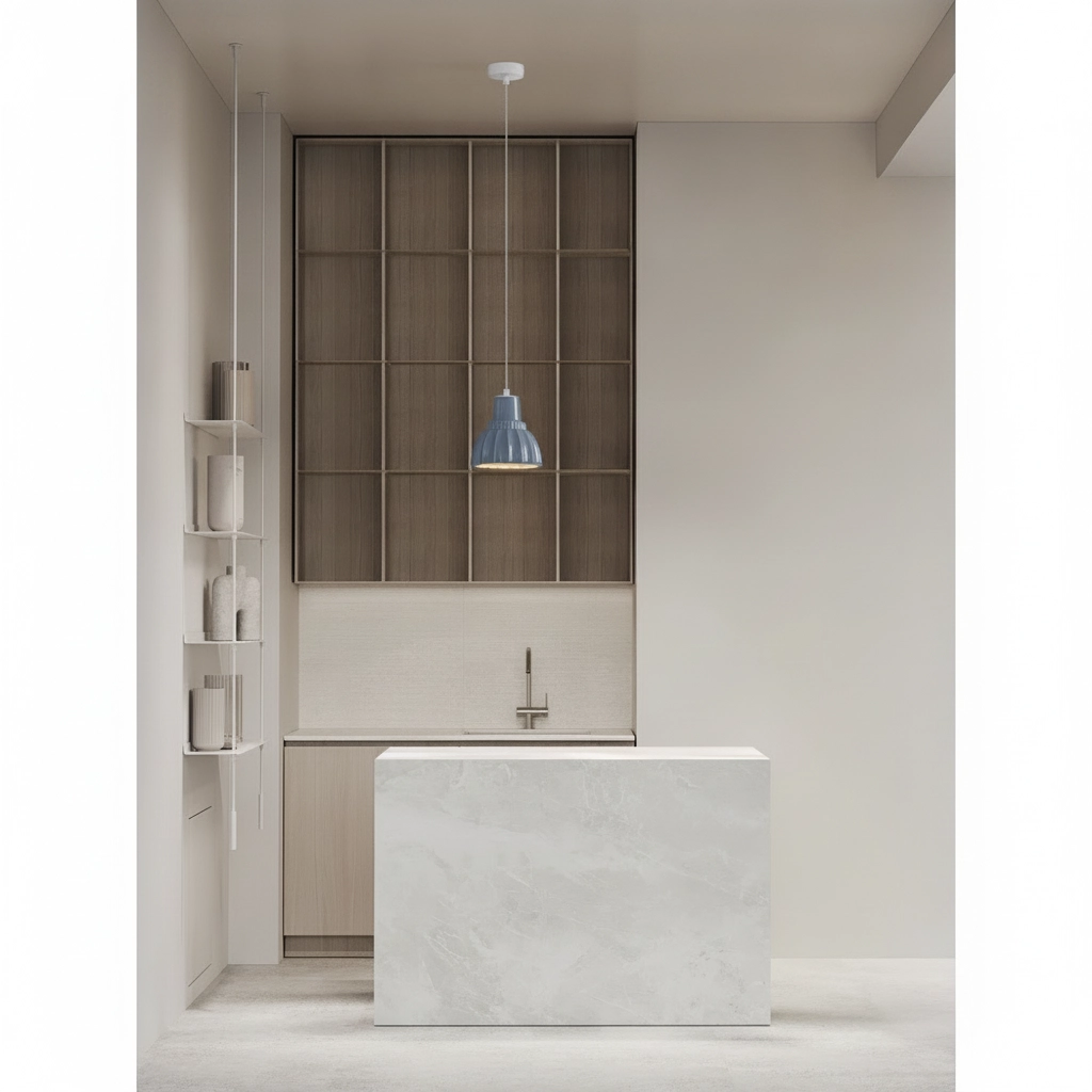 Pendant lamp Picco white with blue