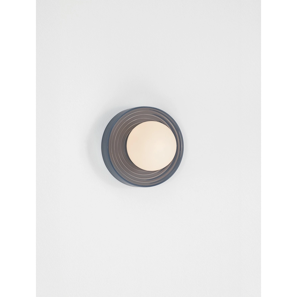 Wall lamp Orbique light blue Ø 16cm Lyora 5212017483904