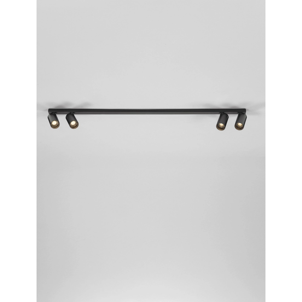 4-light ceiling lamp Oso black