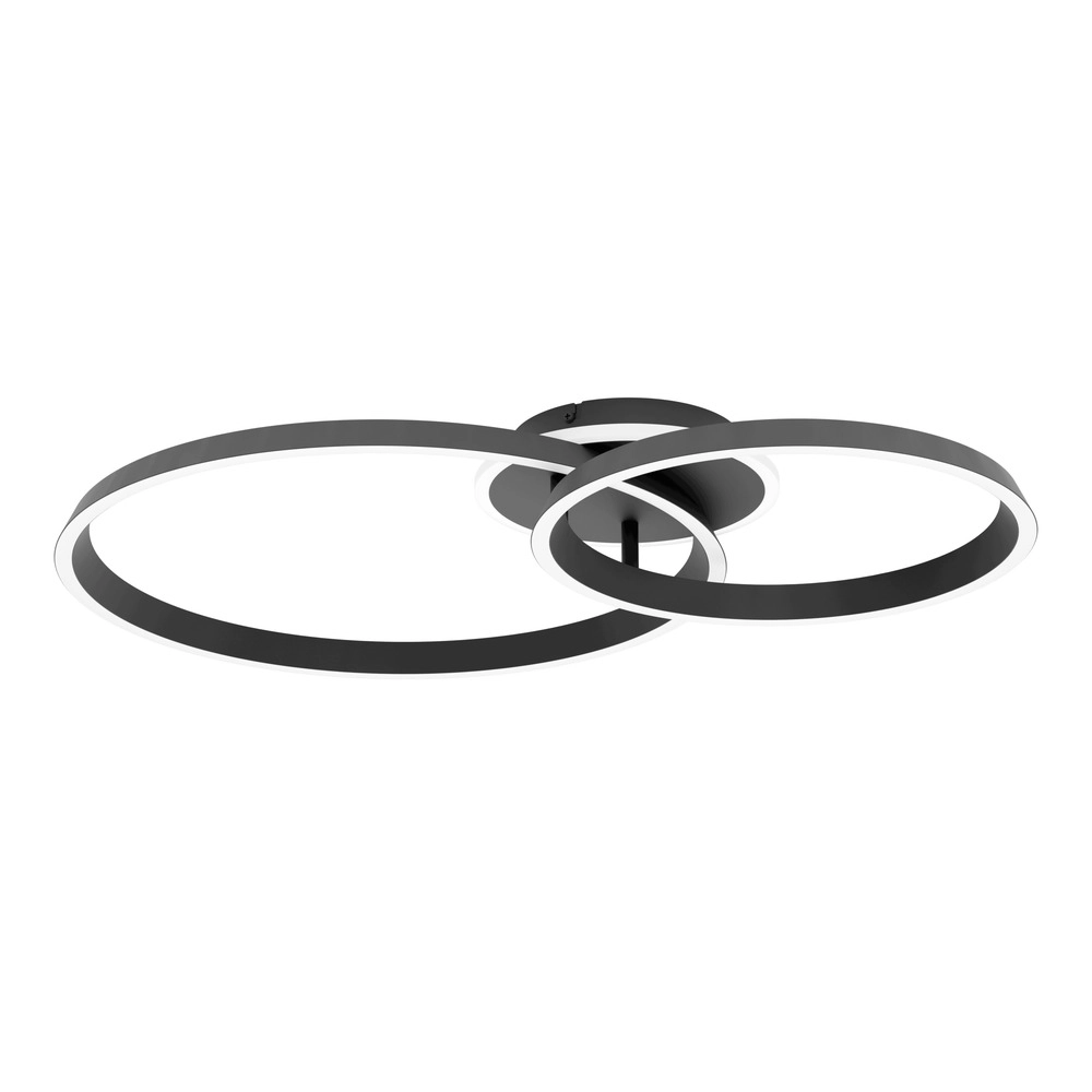 Modern ceiling lamp Girifalco black 67 x 48cm
