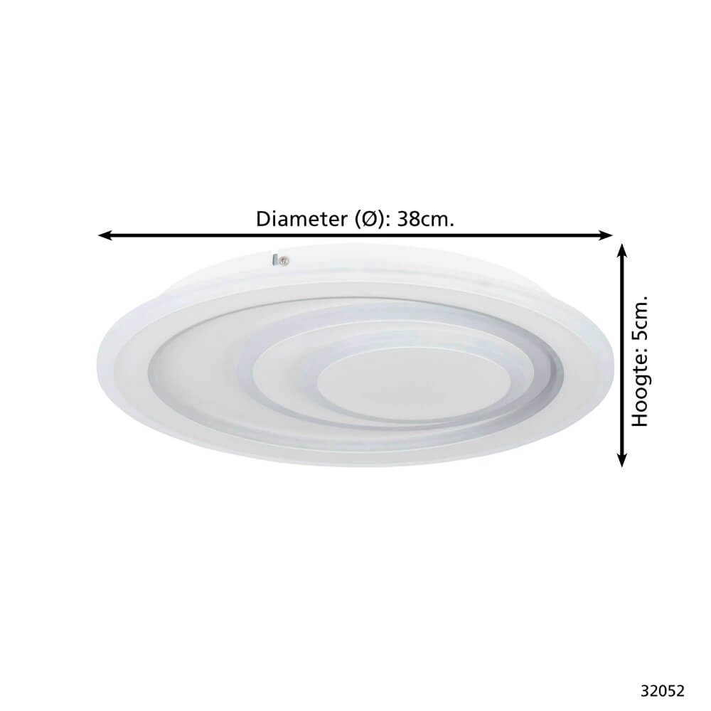 Led ceiling light Palagiano 1 Ø 38cm Eglo 9002759320522