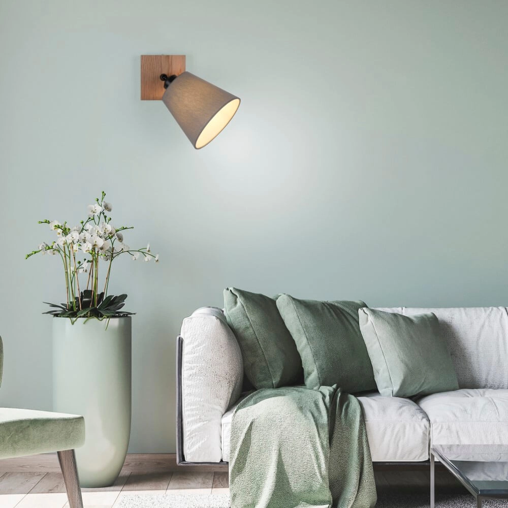 Wall lamp Green Michel wood Just Light 4043689994891