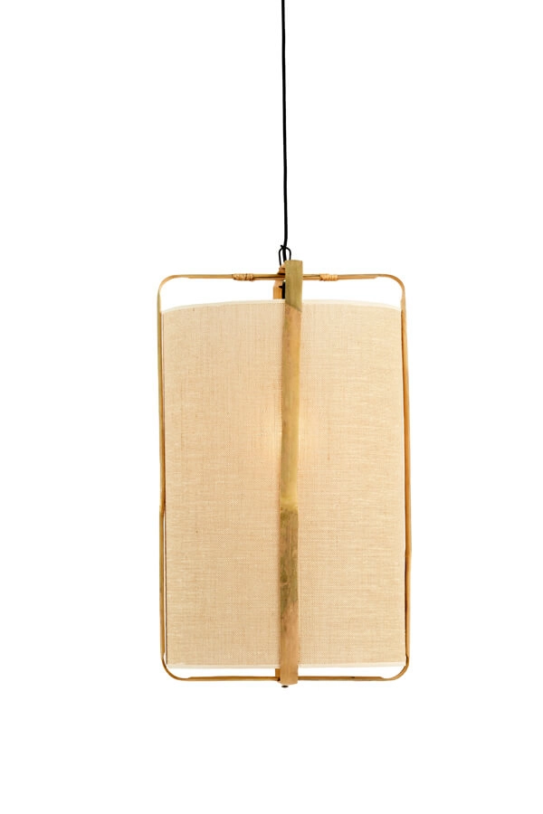 Cream pendant lamp Sendai Ø 37cm