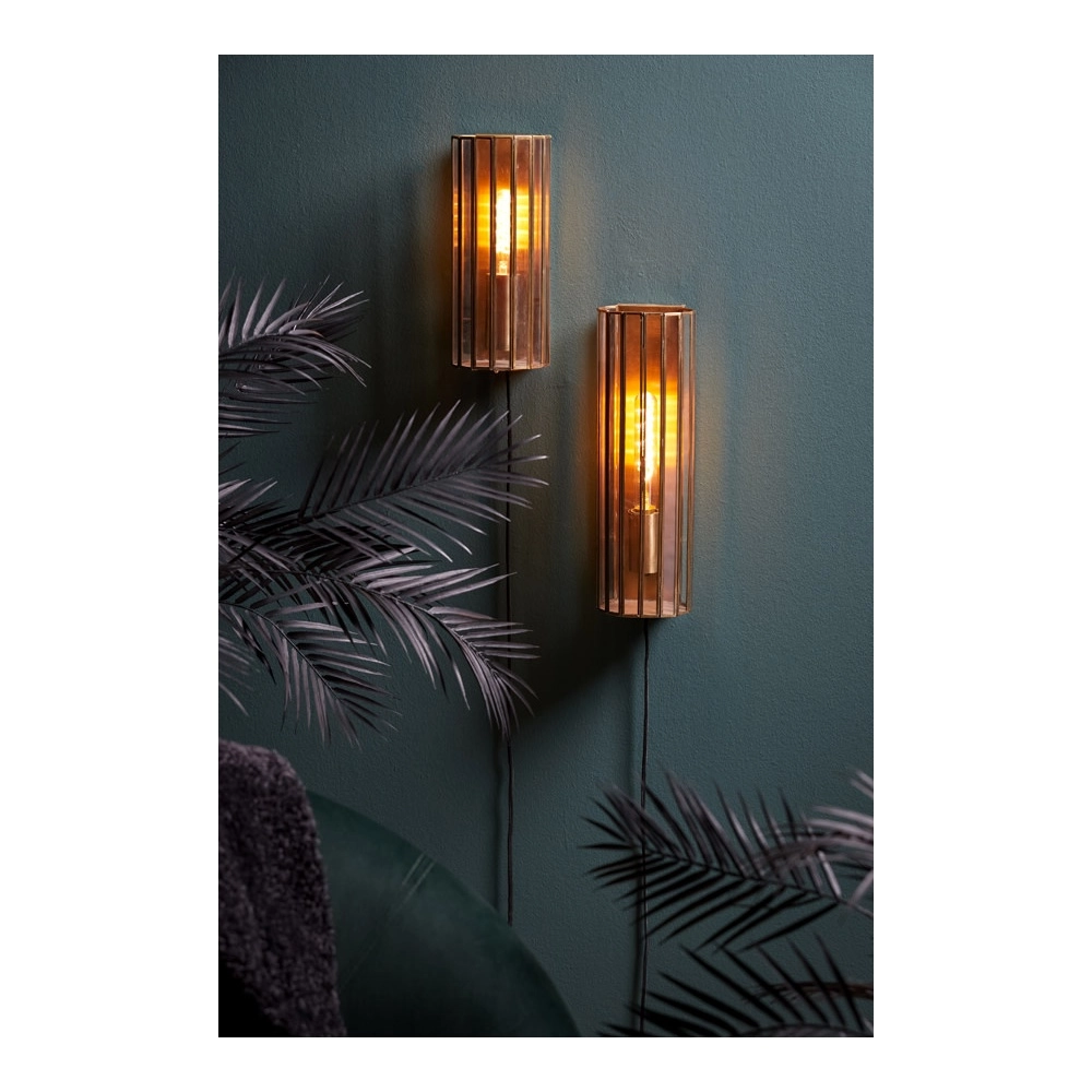 Industrial wall lamp StroBy bronze 30.5cm Light & Living 8717807262266