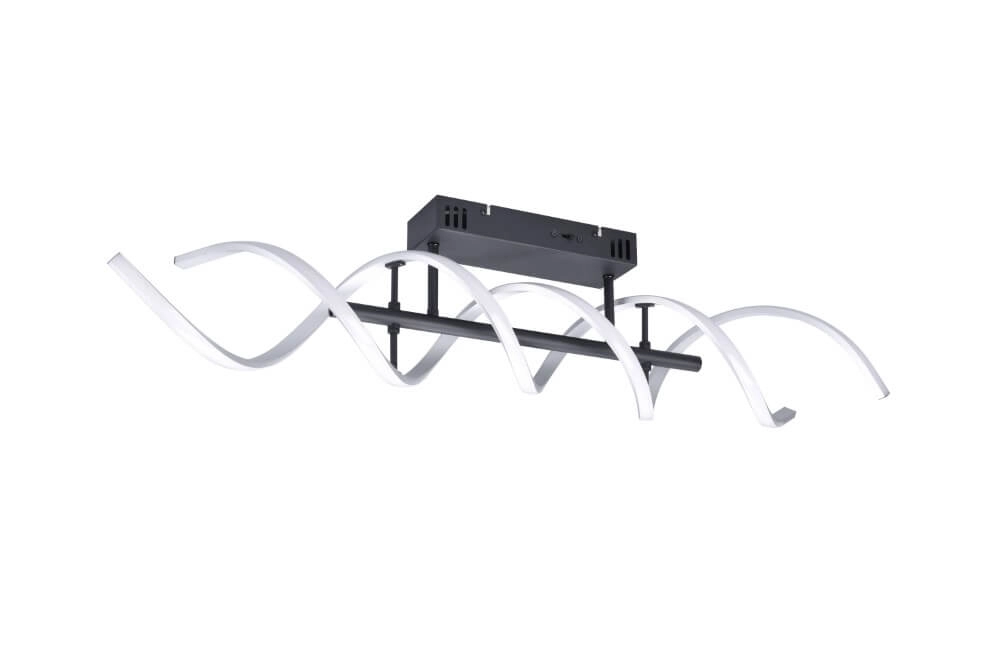 Designer ceiling lamp Sequence brushed metal Trio 4017807540741
