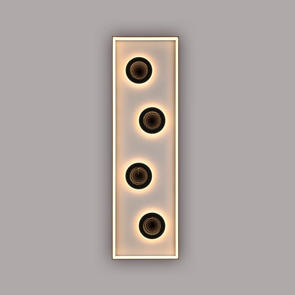Rectangular ceiling lamp Dune black Paul Neuhaus 4012248384923