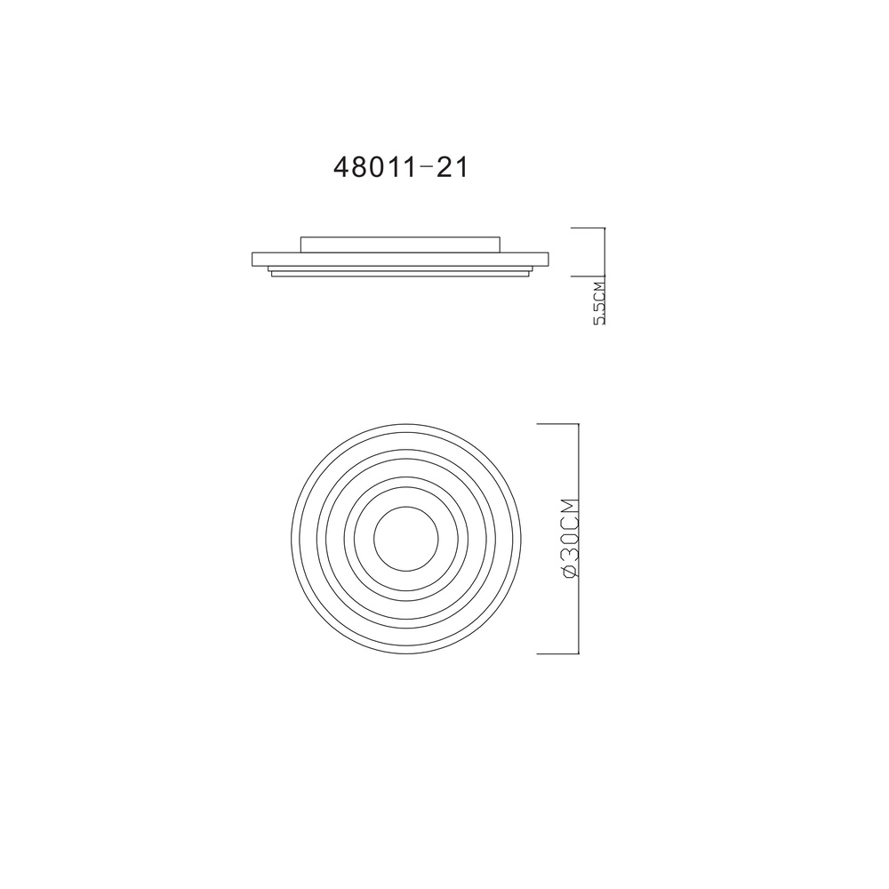 Design ceiling light Sabatino white Globo 9007371407866