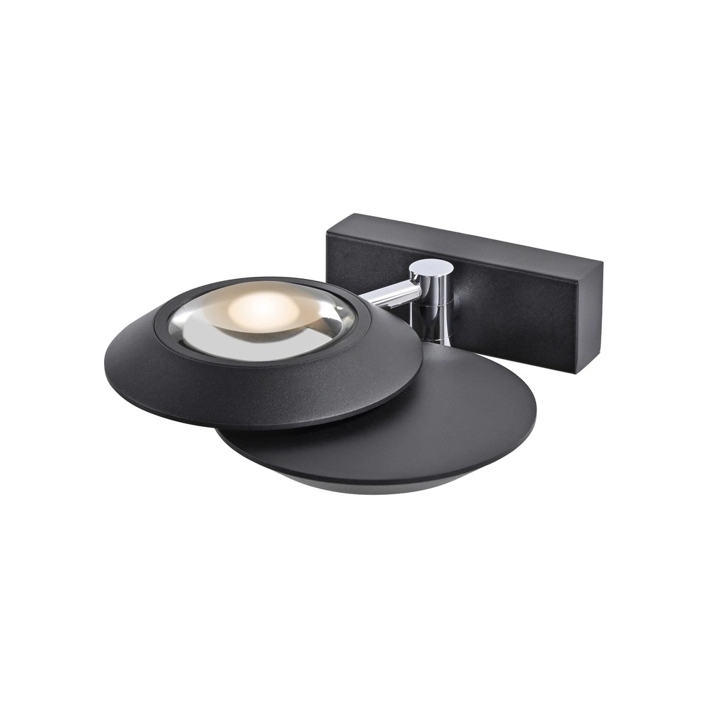2L led wall light Pure Oculis black pearl Paul Neuhaus 4012248397008