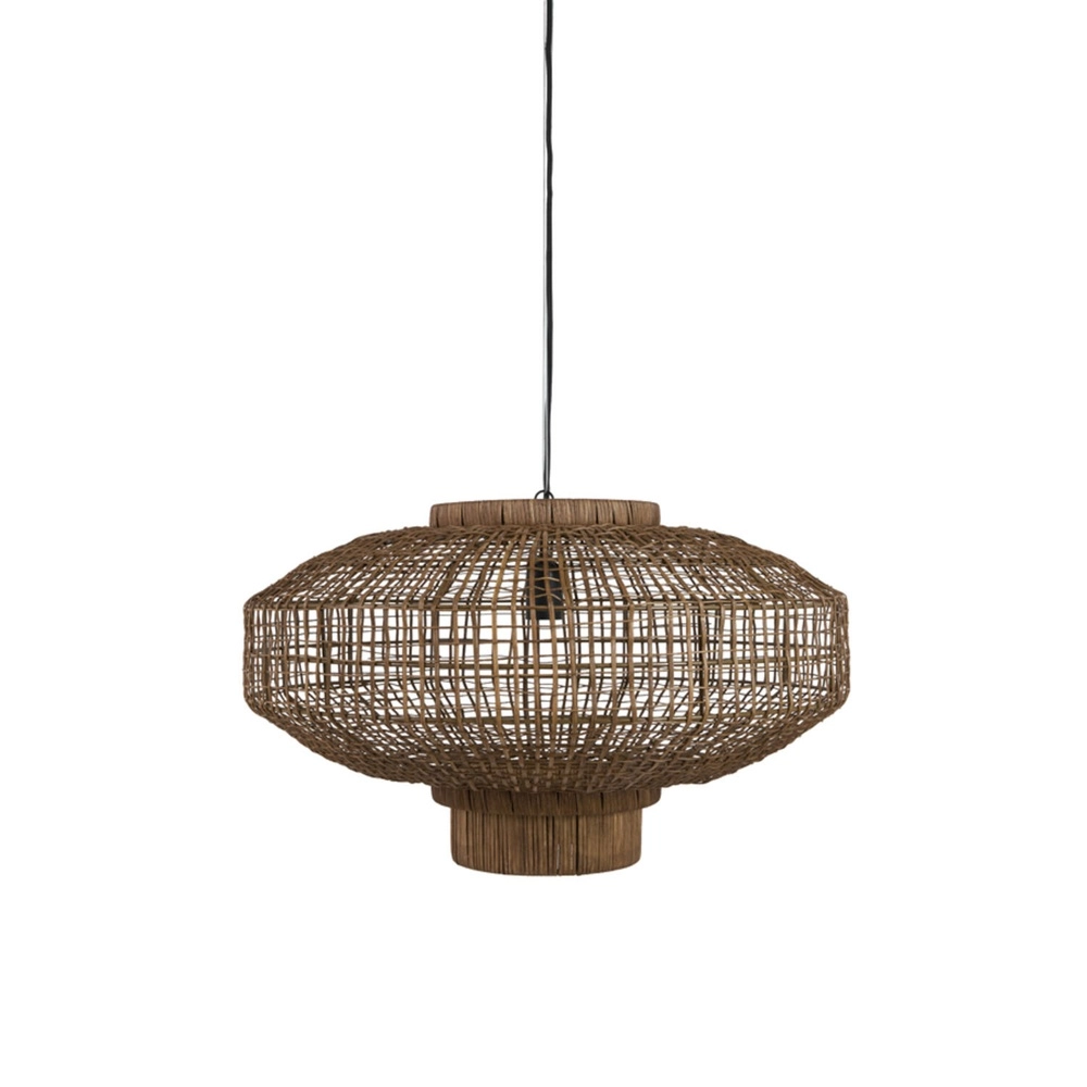 Pendant lamp Paldor Ø 60cm brown